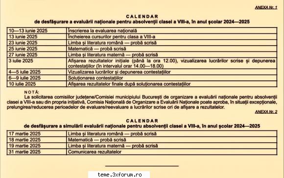 evaluarea 2025 ncepe pe data de 23 iunie, cu o zi după fiecare examenului pentru elevii de