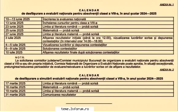 evaluarea 2025 �ncepe pe data de 23 iunie, cu o zi după fiecare examenului pentru elevii de