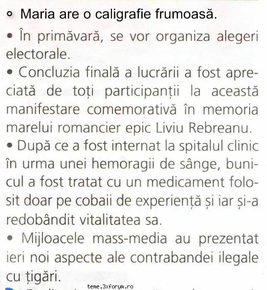 din rescrie textele, elimin�nd tema 16 - pleonasm