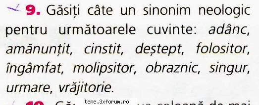 de mai jos. tema 24 - sinonime neologice